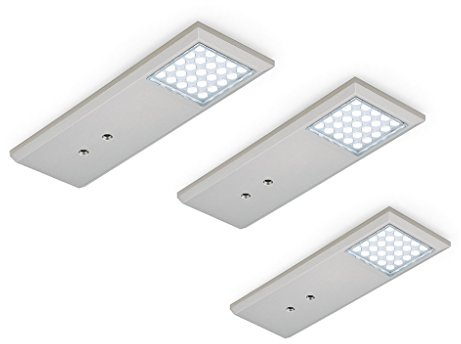 Naber, Intorno L Farbwechsel LED Set-3 mit LED Touch Sch. u. Di, edelstahlfb.
