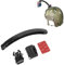 PROtastic Support pour Casque avec 20 cm Bras d'extension pour Casque Fixation de caméras GoPro® Hero/SJCAM Action