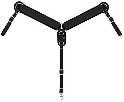 Weaver Leder 35–2510-bk, Halsband mit Airflex Technologie, Schwarz/Weiß