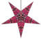 GURU SHOP Faltbarer Advents Leucht Papierstern, Weihnachtsstern 60 cm - Nestor Light Pink/Lila, Papiersterne 60 cm