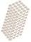 Emuca 4026428 Tapa embellecedora adhesiva, Ø13mm, Efecto textil beige, Lote de 200 piezas
