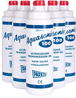 Parker Aquasonic 100 Ultrasound Transmission Gel - Box of 6 (250ml/0.25L) Bottles - Ultrasound, ECG, Doppler