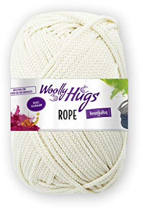 NEUHEIT 2019 aus der Collektion Woolly Hug`s Rope - Farbe 02 Natur - vielseitiges und ideales Taschengarn