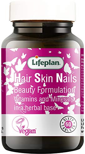 Lifeplan Hair Skin and Nails Supplement x 60 Tablets. Beauty Formulation, Vitamins & Minerals contributing to Maintenance of Normal Hair, Nails and Skin. (60 Tablets)