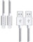 EVOMIND Micro USB Cable [2x2M] Fast Charge and Data Sync compatible with Samsung Galaxy S7/6/ A10/ J, PS4/Xbox One Controller, and other MicroUSB Devices - 2x2M White