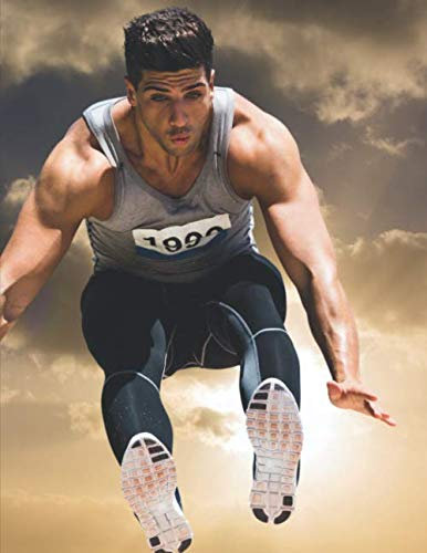 Leichtathletik Trainingsbuch: Tagebuch für alle Leichtathleten und Sportler ♦ Trainingsjournal für über 100 Einträge ♦ A4+ Format ♦ Motiv: Weitsprung