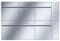 RENZ/Plan / 6er Unterputz-Briefkastenanlage Einbau-Briefkasten mit Sprechfeld / V4A-Edelstahl/Volumen 21 L/Dein-Briefkasten.de
