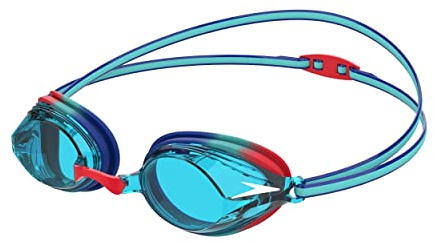 Speedo Unisex Kinder Vengeance Schwimmbrille | Wettkampf | Training Schwimmbrille, Tile/Beautifulblue/Lavared/Blu, Einheitsgröße