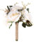 Hacbop Bridal Bouquets for Wedding, Artificial Flower Bouquet Bride Bridesmaid Holding Flower, Flower Girl Bouquet 10inch x 8inch