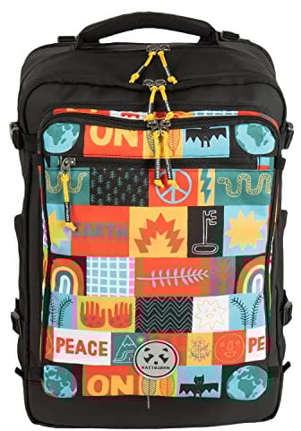 Kattbjoern ergonomischer Schulrucksack Jungen & Mädchen - Schul Rucksack mit Laptopfach - Schultasche mit Becken- und Brustgurt 5. Klasse Schulrucksack Teenager Mädchen Junge (Flashlight - Schwarz)