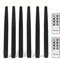 Rhytsing 29cm Black Flameless Taper Candles with Timer Function, Battery Operated Led Candlesticks Rustic Wax for Halloween, 2 Remotes Included - Set of 6