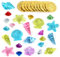 KATELUO 34 Pièces Jouets de Plongée, Jouet de Piscine Enfant, Jouets de Natation, Jouet de Plongée Enfant Gemme de Plongée, Jouet sous-Marin Piscine Trésor Chasse Jeu pour Les fêtes à la Piscine