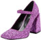 Pinko Claudie Mary Jane Glitter, Scarpa Donna, W48_Fucsia Festival, 36 EU