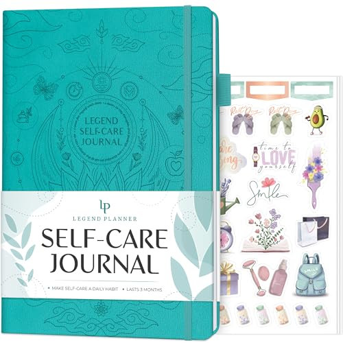 Legend Self-Care Journal – Geführtes tägliches Reflexions-Tagebuch zur Unterstützung der geistigen und körperlichen Gesundheit – Notizbuch für tägliche Stimmung, Meditation und persönliche Entwicklung
