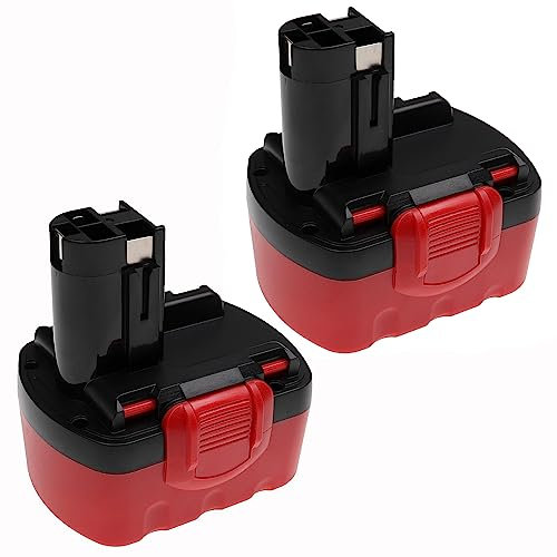 EXTENSILO 2X Akku kompatibel mit Bosch GDR 4 V-LI, GDS 14.4V, GDR 14.4V, Art 26, CSD 14, GDR 4 V Werkzeug (3300 mAh, NiMH, 14,4 V)