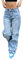 shownicer Pantalon Cargo Femme Baggy Taille Basse Y2k Aesthetic Vintage Jean Multi Poche Coupe Droite Casual Harajuku Streetwear A Bleu XS