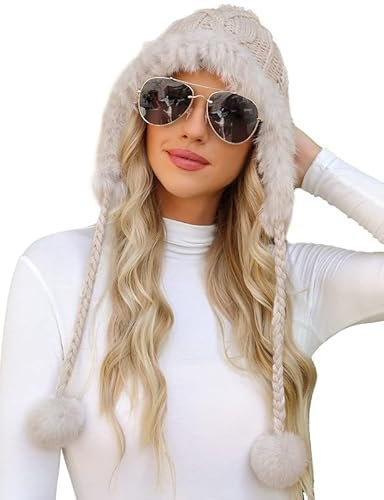 Clearlove Damen Winter Mütze A-Rosa: Warme Strickmütze mit Weichem Innenfutter, Einfarbig, Casual, Beanie