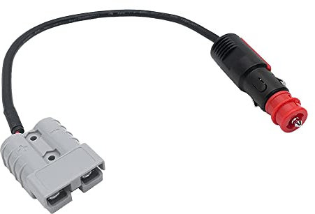 Offgridtec 20cm Adapterkabel, 10A Anderson-Stecker SB50 auf Zigarettenanzünderstecker DIN4165, Kompatibel mit Solarreglern & Powerstations, Polaritätssicher, Plug & Play