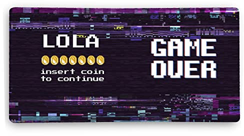 Schreibtischunterlage Papier. Custom Mousepad. Gaming Mauspad. Schreibtischunterlage. 600 * 350 * 2mm. Unterseite aus rutschfestem Gummi. Game Over