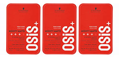 3x Schwarzkopf Osis Mighty Matte 100 ml