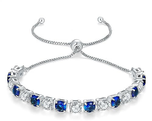 LOVANS Armband Silber Damen mit 5MM Zirkonia Tennisarmband Verstellbares Armbänder für Frauen Geschenke zum Muttertag Geburtstag Weihnachten