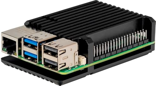 Joy-it Armor Case Block SBC-Gehäuse Passend für (Entwicklungskits): Raspberry Pi inkl. passiven Kühler Schwarz