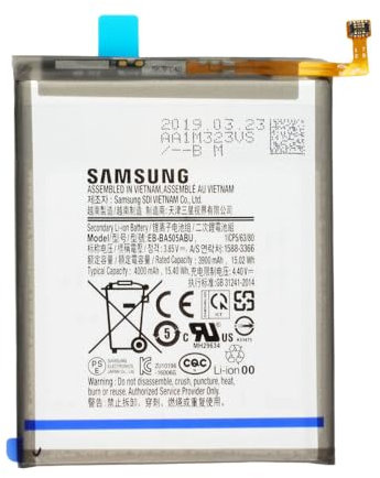 Batería Original EB-BA505ABU Compatible para Samsung Galaxy A50 A30s, A30, A20, A23 / (Capacidad 5000 mAh) / Nueva Fabricacion/Accesorio Original/Service Pack