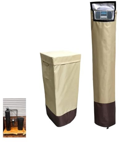 Fundas suavizantes de agua para unidades exteriores, 16 pulgadas de profundidad x 44 pulgadas de alto, 14 pulgadas de profundidad x 64 pulgadas de alto, cubierta de ablandador de agua de doble capa