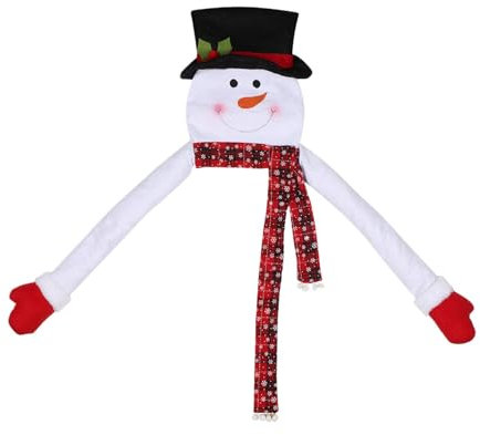 Puntale albero pupazzo di neve – Accessorio di Natale, punta 'albero, decorazione originale con pupazzo di neve, punta di abete per feste e decorazioni natalizie, decorazione festiva con pupazzo