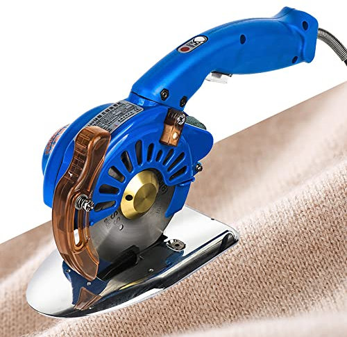 KEhtu Ciseaux Électriques Portatifs, Cutter Rotatif Professionnel, Vitesse Réglable À 5 Vitesses, Batterie Au Lithium 2500 MAh pour Le Bricolage, Coupe De Tissu, Coton, Cuir, Artisanat
