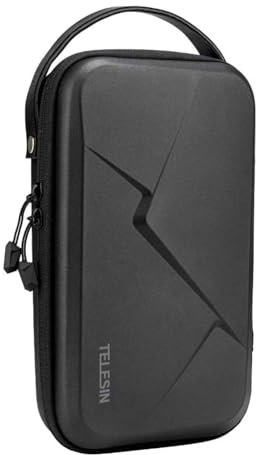 TELESIN Carry Case for DJI Osmo Action 5 Pro 4 3 Pocket, GoPro Hero 13 12 11 10 9 8 7 Max Mini, Insta360 X4 X3, More Small Digital Camera, Hard Protective Travel Bag for Action Camera Accessories