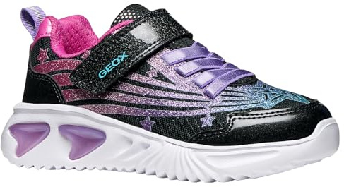 Geox Junior J Assister Girl Sneakers Black/Fuchsia 29_EU
