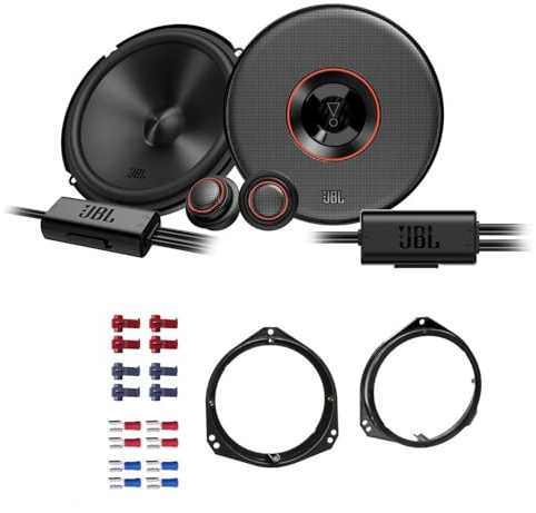 JBL Club 64C Lautsprecher mit Einbauset passend für Opel Tigra Twintop Coupe 2004-2009 Türen vorne 420 Watt 165mm 2 Wege Kompo