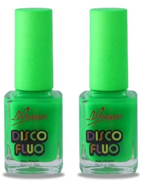Neon Green Nail Polish – Bright, Quick-Drying & Long-Lasting Fluorescent Nail Paint – No UV Needed High-Gloss Finish for Bold Nails (Green X2, Pack)
