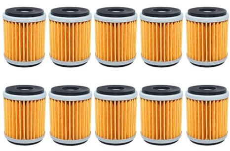 Motorrad-Ölfilter for MT125 YZF R125 R15 VP125 YP125 Xmax XG250 XT250 YBR250 CZD300 T110 Crypton Tricity 292(10pcs-yellow)