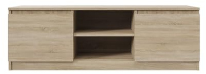 SoDREAMER RTV-Truhe Basic | Farbe: Sonoma-Eiche, 120 cm ideal für Schlafzimmer, Wohnzimmer | Großzügig mit Stauraum | 120 x 40 x 40 cm