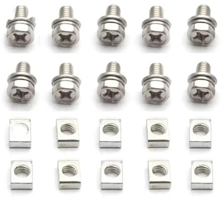 Youmero Universal 10 Set Motocicleta Scooter ATV Dirt Bike Terminal De La Batería Tuerca Y para Tornillos De Perno Moto Kits De Montaje Tornillos Motocicleta(M5)