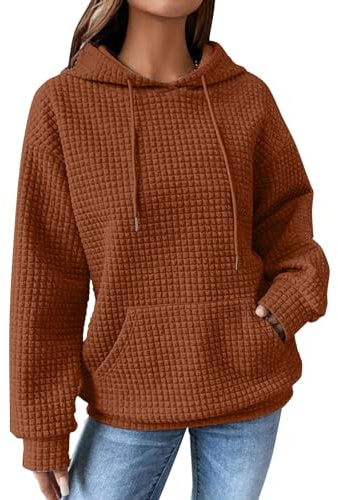Cocila à Capuche pour Femmes Couleur Unie DéContracté Automne 2023 Pull Basique Blouse VêTements Veste Hiver Chaude Homme De NoëL Moche Femme Pull De Noel Femmes XXL 2 Personnes Polaire Femme
