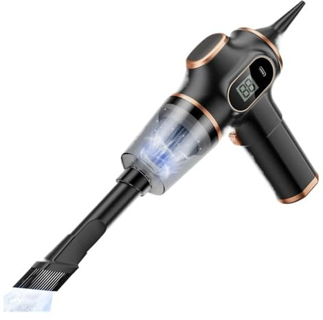 HFWRDVJCM Aspirapolvere Senza Fili 950Pa Aspirazione Potente Robot Portatile Macchina for la Pulizia di Umido e Secco 4 in 1 Elettrodomestici(Black 1 hepa)