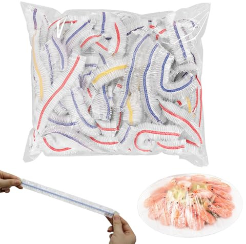 300 piezas Bolsas de Alimentós Frescos Elásticas,Bolsas de Conservación Fresca,Bólsas Elasticas Tapar Alimentos,Fresca Bolsás de Alimentos para la Protección de la Frescura Vegetal