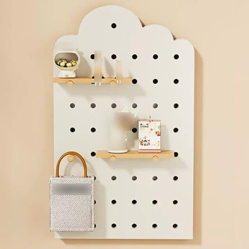 GAOXIAO Tableau Cache Compteur Electrique Mural, Coffret D'Habillage Tableau Électrique en Bois Couvercle de Panneau Électrique Décoration Intérieure pour Maison ou Bureau B White 30 x 51 cm