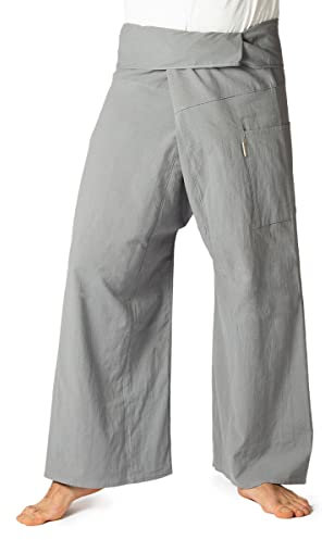 PANASIAM Fisherman Pants Unicolor, Grey, L