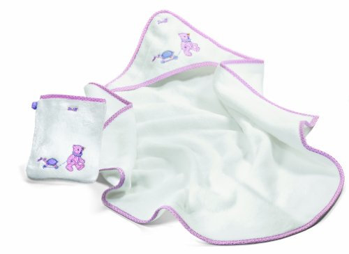 STEIFF 238284 - Teddybär Bade-Set, weiss/rosa