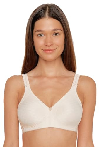 SUSA BH ohne Bügel Longline BH Classics I Bügelloser BH mit femininer Optik durch Spitzeneinsatz I Halbtransparenter BH mit 3-teilig genähten Cups