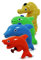 12 x HC-Handel 910627 Wasserpistole Meerestier 9,5 cm verschiedene Tiere und Farben