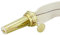 Brenner 6''' mit Docht, Messing, ohne Galerie, Gewindedurchmesser unten 25 mm, Oben 24,5 mm, für Petroleumlampen und Öllampen