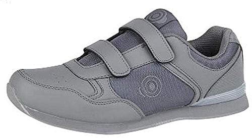 Dek Mens Drive Trainer Style Touch Fastening Bowling Shoes Grey 7 UK