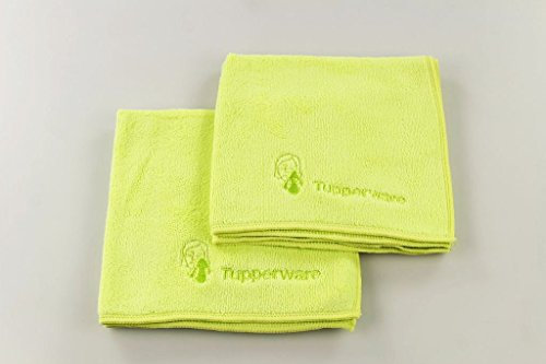 TUPPERWARE FaserPro Kosmetik limette (2) Mikrofasertuch P 22574