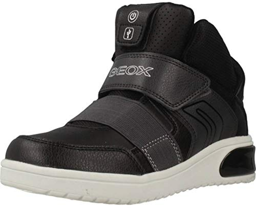 Geox Jungen J Xled dreng Sneakers, Schwarz, 31 EU