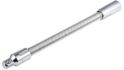 KATUR Flexible Socket Extension Ratchet, Flexible Extension Bar Set, Bendable Elastic Joint Head Post Connecting Link, Shaft Drive Adapter Bit Holder (1/4 Inch Shank 150mm Length)